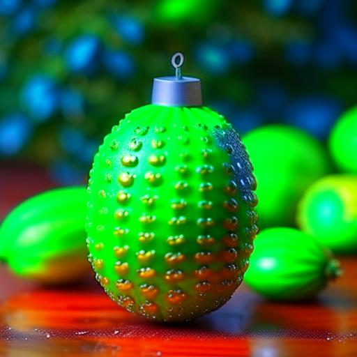 елочная новогодняя игрушка огурец