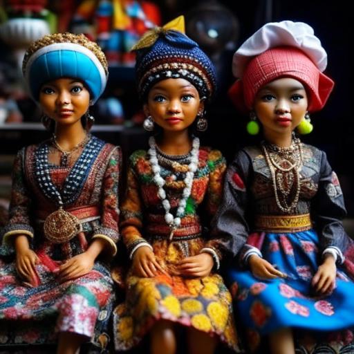 Игрушки и куклы коренного населения острова Ява