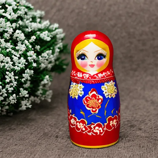 туристический сувенир матрешка